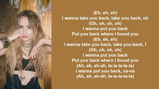 Download Lagu Take You Back - Sabrina Carpenter (lyrics) MP3