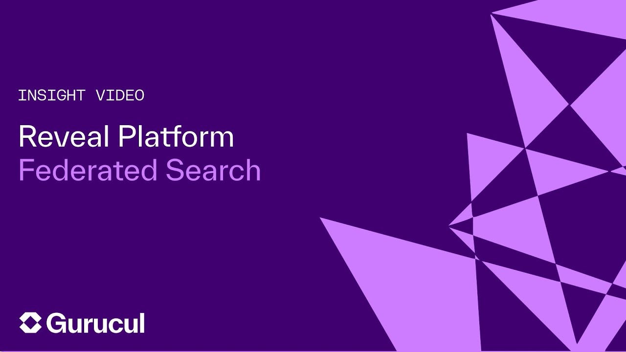 Universal Federated Search | Live Demo of Gurucul's Security Analytics Platform REVEAL
