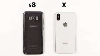 iPhone X против Samsung S8 | ТЕСТ СКОРОСТИ