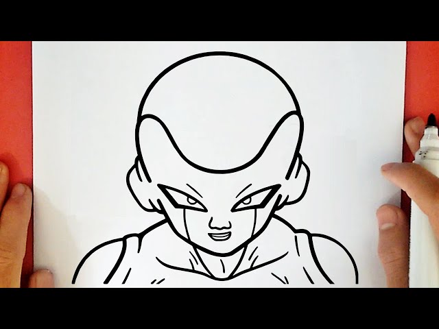 COMO DESENHAR O FREEZA - Como Desenhar o Freeza Passo a Passo - do Dragon  Ball Z (Fácil e Devagar) 