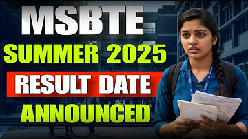 msbte result date summer 2025 | MSBTE SUMMER 2025 RESULT DATE ANNOUNCED | msbte result