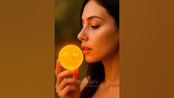 "The Girl Who Bit the Sun – A Surreal Cosmic Moment" #shorts #asmr #ai #eating #sun #asmreating