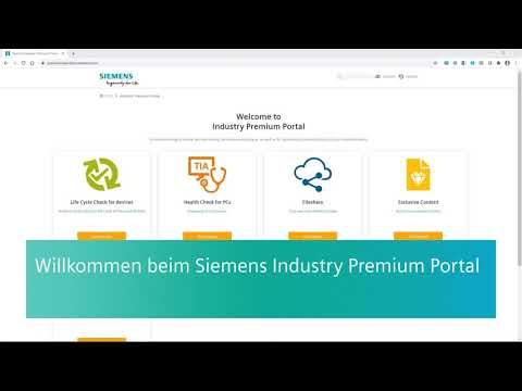 Siemens Industry Premium Portal Screenrecording (DE)
