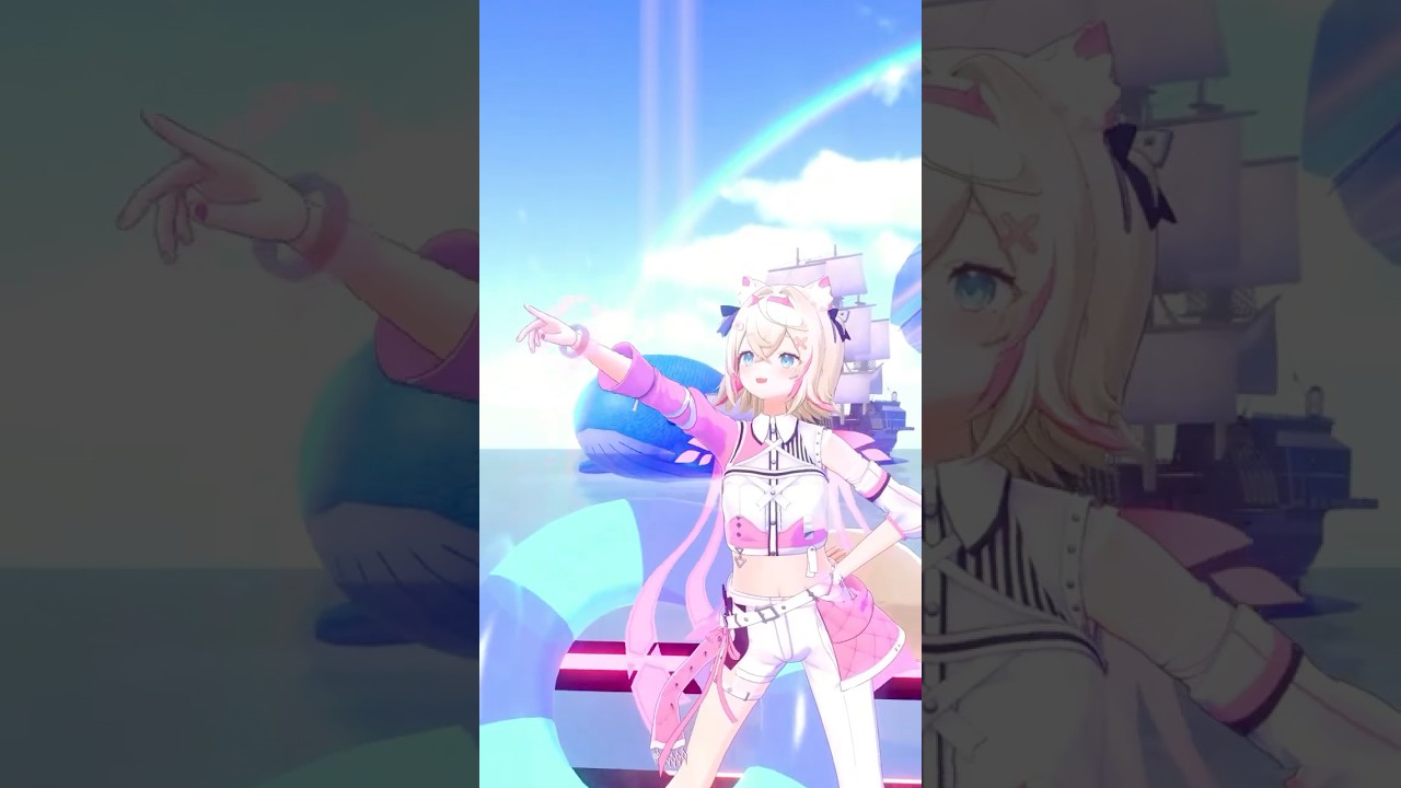 matsuri-senpai's new song 🌼 Sparkling!!をすぱーくりんぐしてみた✨️ #FUWAMOCO #shorts #ホロライブ #vtuber #踊ってみた #夏色まつり