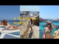 girls trip to malta, boat tour to the blue lagoon, tanning and a bit too much 🍷 | 3 days in malta