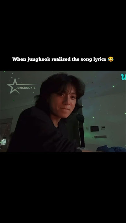 When Jungkook realised the song lyrics 😂😂 #jungkook #bts #shorts