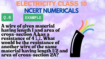 A wire of given material having length l and area of cross-section A has a resistance of 4 Ω.