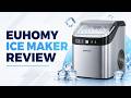 EUHOMY Countertop Ice Maker Machine with Handle Review