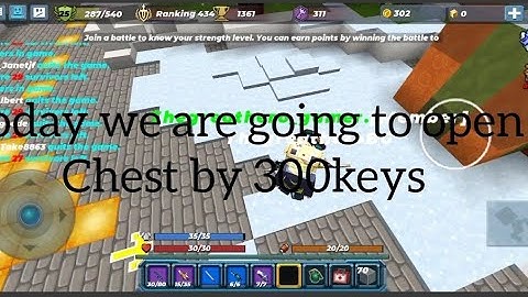 Opening 300Keys chest in Build and shoot in block man go 😆🤩🤩🤩