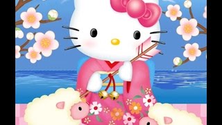 ハローキティ 画像の動く年賀状 Hello Kitty
