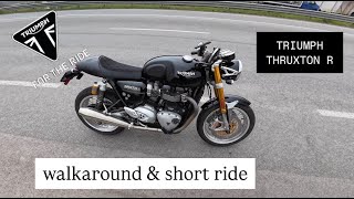 Cafe Rider - Triumph #Thruxton R - selfie perspective - 4K #insta360