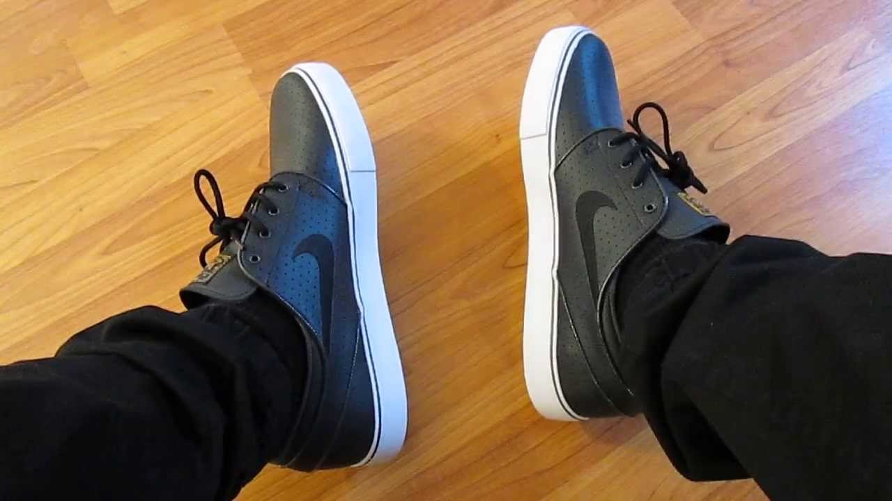 SB Janoski "Perforated Leather" ON FEET Review - YouTube