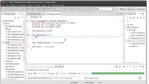 Linked List Based Queue using Scala