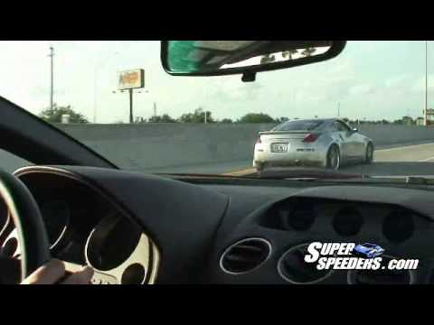 Twin Turbo 350z vs Lamborghini Gallardo street race