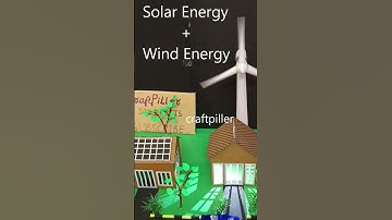renewable energy working model (solar and windmill or turbine) for science exhibiyion | craftpiller