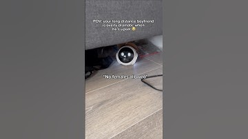 My tiny robot bf got so annoyed 😭💕 #robot #longdistance #couple