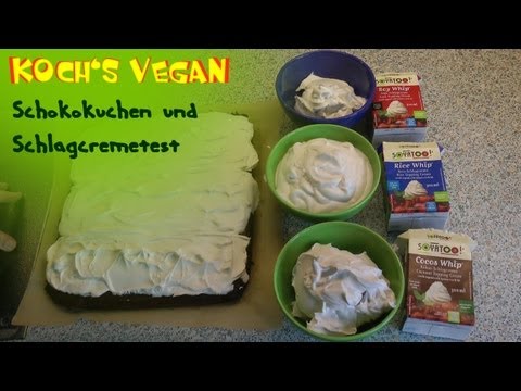 Schokokuchen Und Schlagcreme-Test - Kuchen Backen - Selber Machen - Vegane Rezepte Von Koch's Vegan