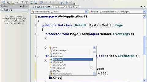 ASP.NET Tutorial -Checkbox example