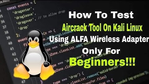 Using Aircrack-ng on Kali linux