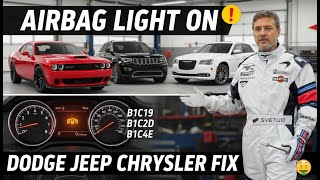 B1C19 B1C2D B1C4E FIX: How to Turn Off Airbag Light on your Dodge, Jeep, or Chrysler