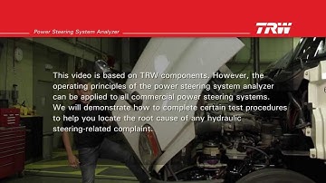 TRW Commercial Steering Systems : Power Steering System Analyzer Installation, Use, and Tests