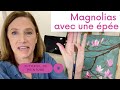 Des magnolias avec une épée - Comment faire des magnolias avec un pinceau épée Tutoriel de peinture