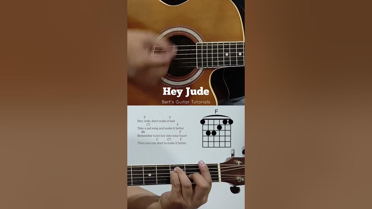 hey jude - the beatles guitar chords and lyrics