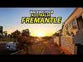 Walking tour residential area in fremantle suburb in perth australia