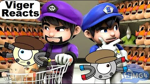 Viger Reacts to SMG4's "SMG4 and SMG3 Shop For Cursed Items"