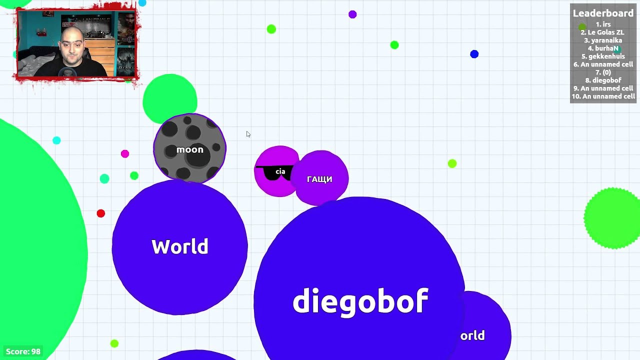 NoThx playing Agar.io