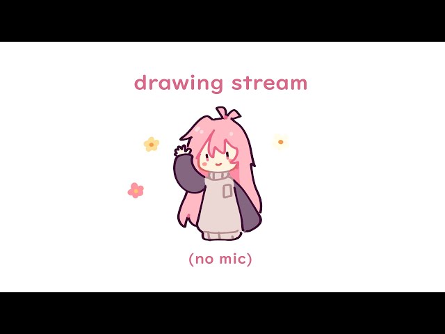 hi im back and wanna draw ! no mic - YouTube