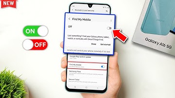 How To Enable/Disable Find My Mobile Samsung A16