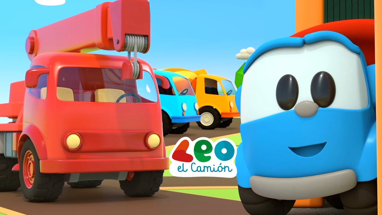 Leo el Camión arregla grúas - Carritos para niños