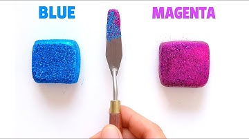 Can You Guess The Final Color?🎨Satisfying Clay Mixing With ASMR Textures And Pigment Fusion