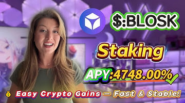 💰 New zero-risk Solana BLOSK staking method — earn stable 4748.00% yearly returns!
