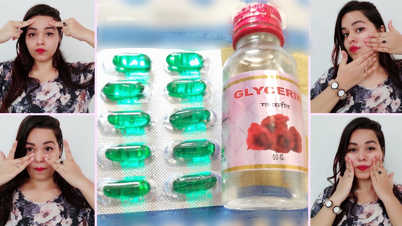 Vitamin E Oil + Glycerin Skin Treatment at home Get Younger, Glowing