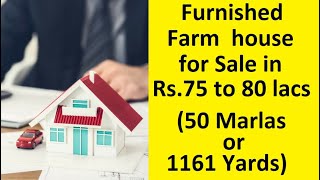 Farm House 50 Marlas or 1161 Yards for Sale in Jalandhar of Rs.75 to 80 lacs