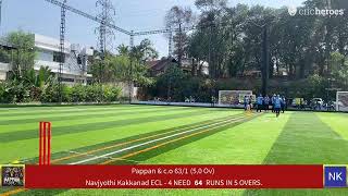 Navjyothi Kakkanad ECL - 4 vs Pappan & c.o | ECL 4.0(League Matches) | Live - Kochi Activebase Tur… screenshot 3