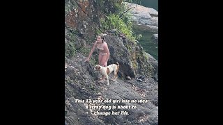 This 13-year-old girl has no idea a stray dog is about to change her life.