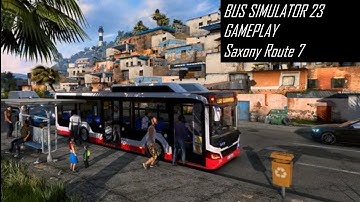 Driving the Saxony Route 7 along | BUS SIMULATOR 2023 GAMEPLAY