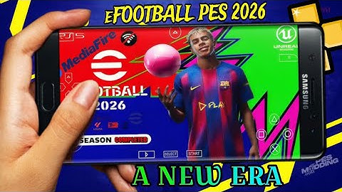 eFootball PES 2026 PPSSPP ISO PS5 NO TEXTURES & NO SAVEDATA NEW KITS 25/2026 REAL FACES & TRANSFERS