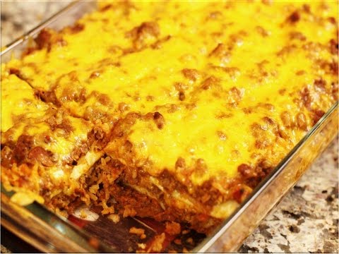 Simple Mexican-Style Casserole: Made with Jiffy Corn Muffin Mix! - YouTube