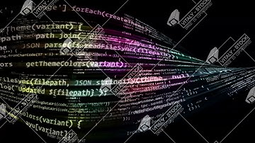 The abstract code moves in the virtual space