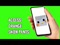 How to Access Orange Snow Pants on Finch
