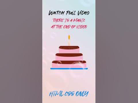 MAKE CSS CAKE - YouTube