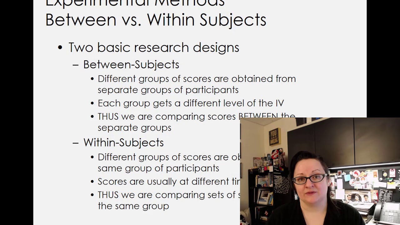 Between and Within Research Designs - YouTube