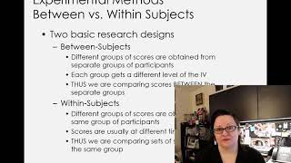 Between and Within Research Designs