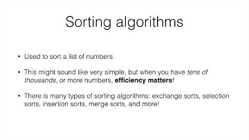 Computer Science for Everyone - 35 - What are algorithms used for?