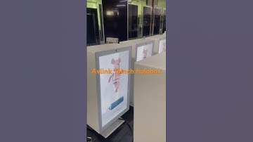 Avlink 15.6inch 16inch 21.5inch holobox LCD touch screen transparent showcase holographic display