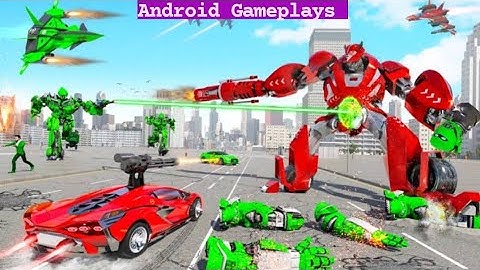 Jet Robot Car Gameplay update version 2022 Android game level 5